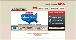 Desktop Screenshot of chauffeurslimo.com